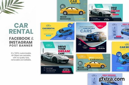 Social Media Banners-Car Rental