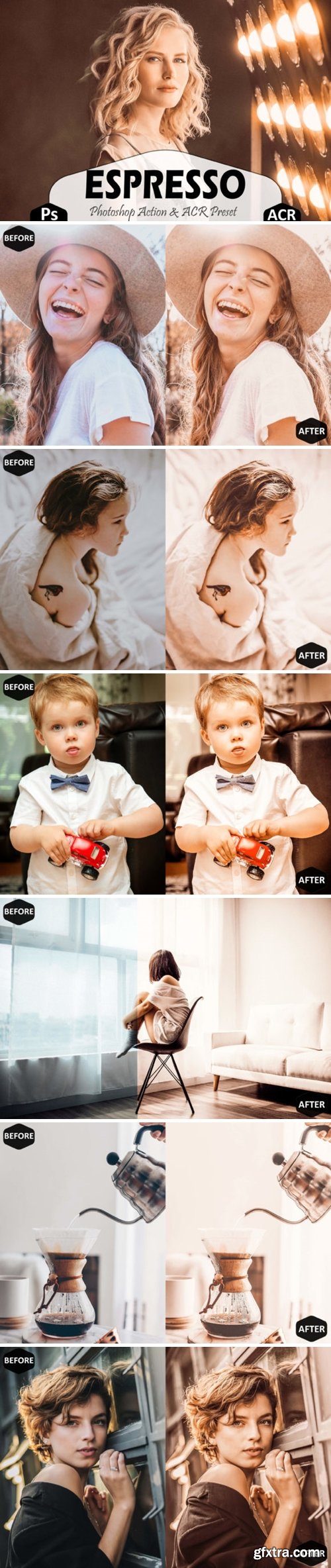 Espresso Photoshop Actions, ACR Presets 1659015