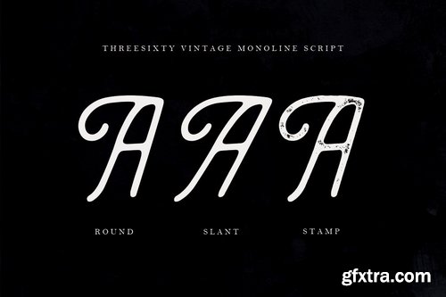 Theesixty Vintage Monoline Font