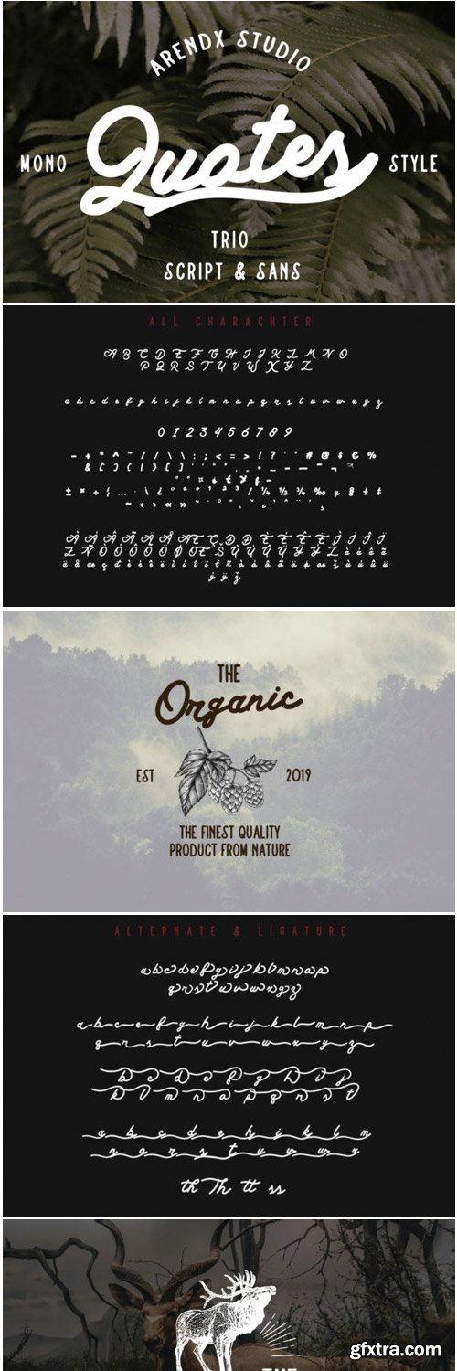 Quotes Trio Font