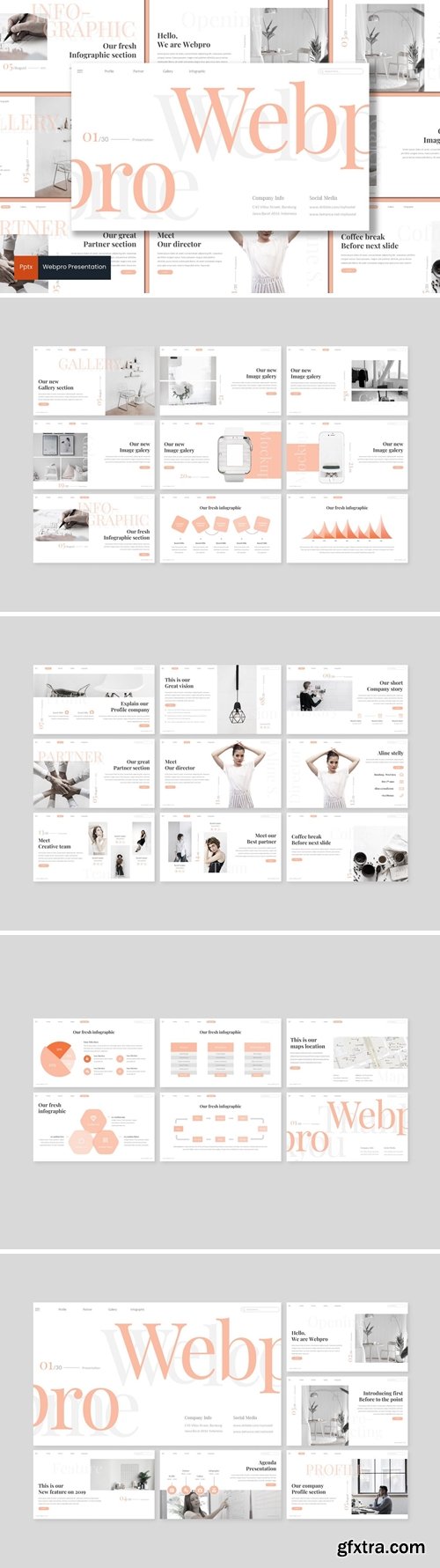 Webpro Powerpoint, Keynote and Google Slides Templates