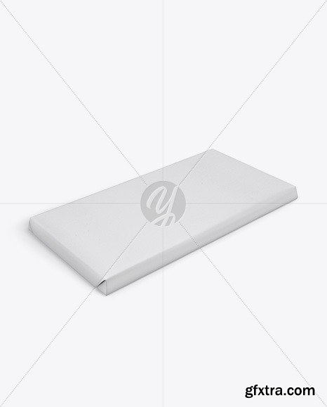 Paper Chocolate Bar Mockup - Halfside View