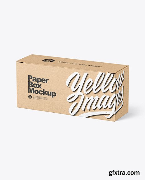 Kraft Paper Box Mockup 46604