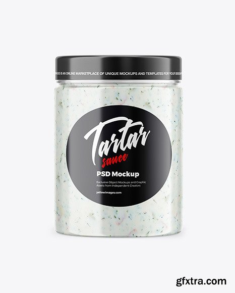 Jar with Tartar Sauce Mockup 46602