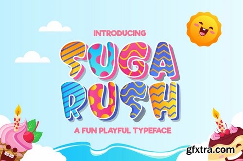 CM - Suga Rush - Fun Playful Typeface 3977622