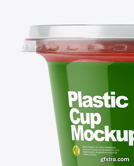 Plastic Cup w/ Sauce Mockup 46880