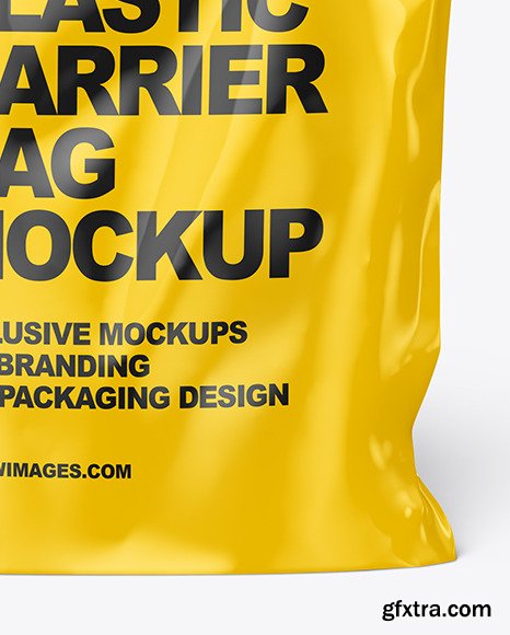 Glossy Carrier Bag Mockup 46712