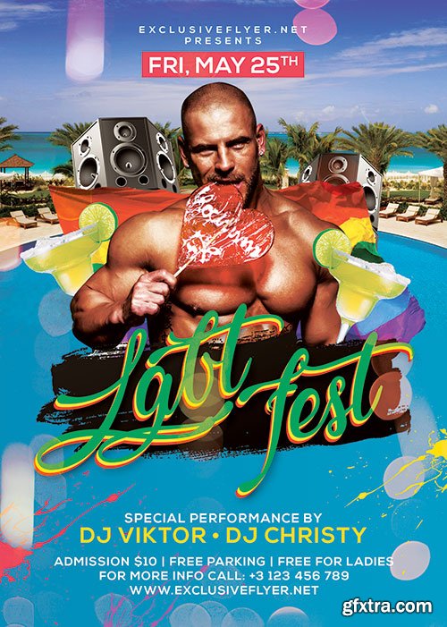 ]Lgbt fest - Premium flyer psd template