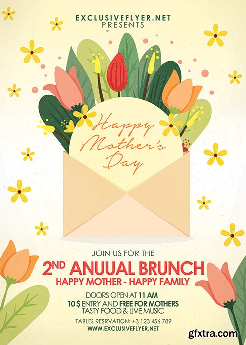 Mother day 2019 - Premium flyer psd template