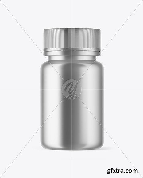 Metallized Plastic Bottle Mockup 46727