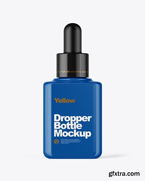 Glossy Dropper Bottle Mockup 46728