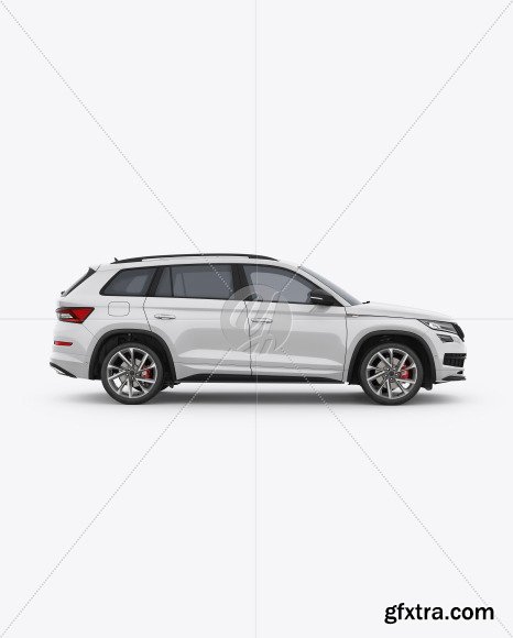 SUV Crossover Car Mockup - Side View 46725