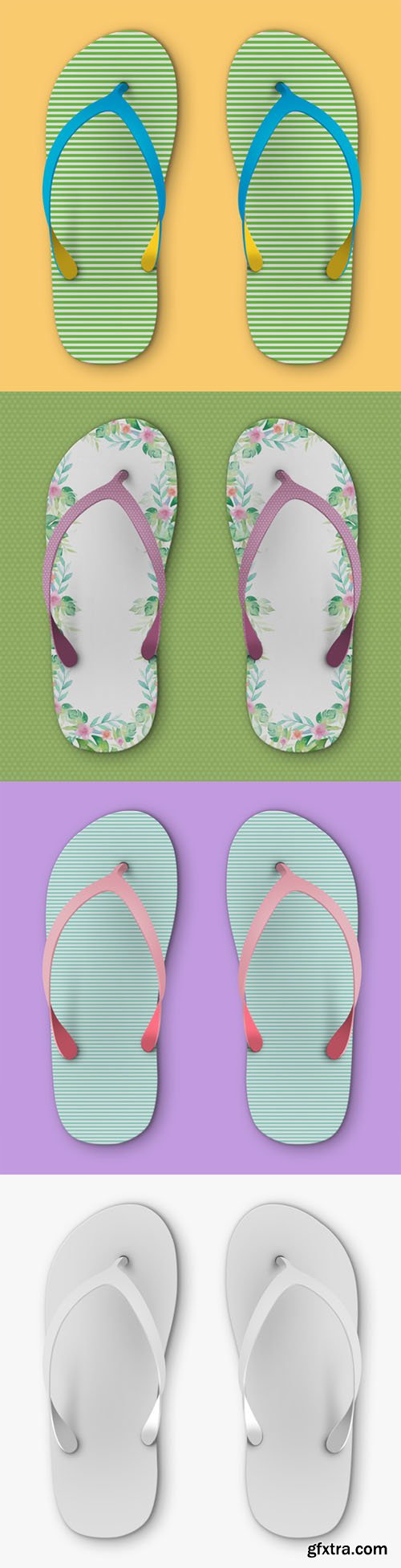 Beach Slippers PSD Mockups Template