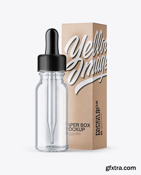 15ml Clear Glass Dropper Bottle W/ Kraft Box