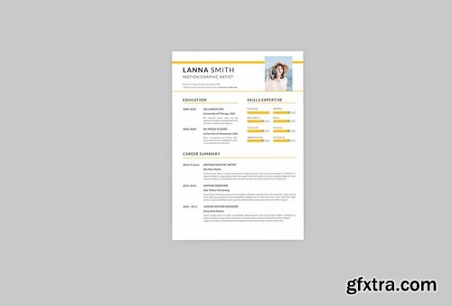 Yellow CV Resume Designer