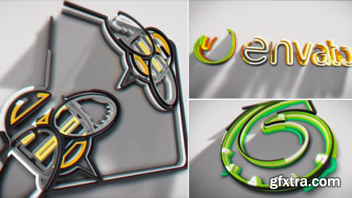 VideoHive Colorful Stroke Logo Intro 21591479