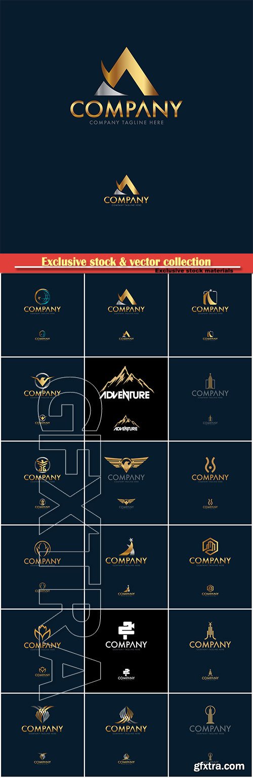 Logo vector template business set # 29