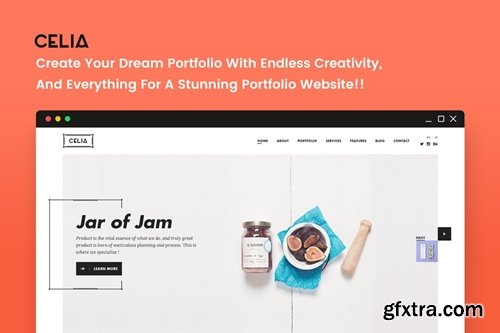 Celia - Innovative Portfolio PSD Template