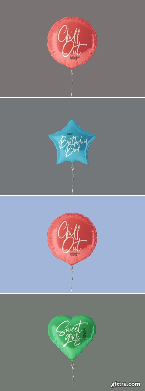 Foil Balloon Mockups