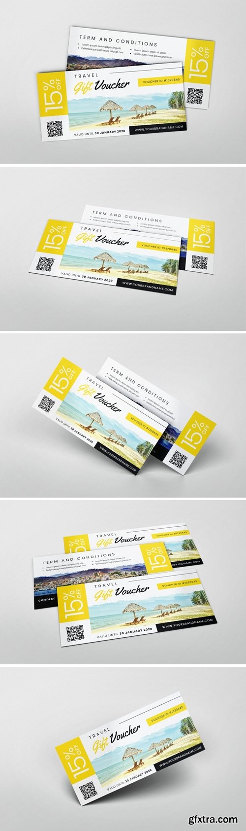 Travel Voucher AI and PSD Gift Voucher