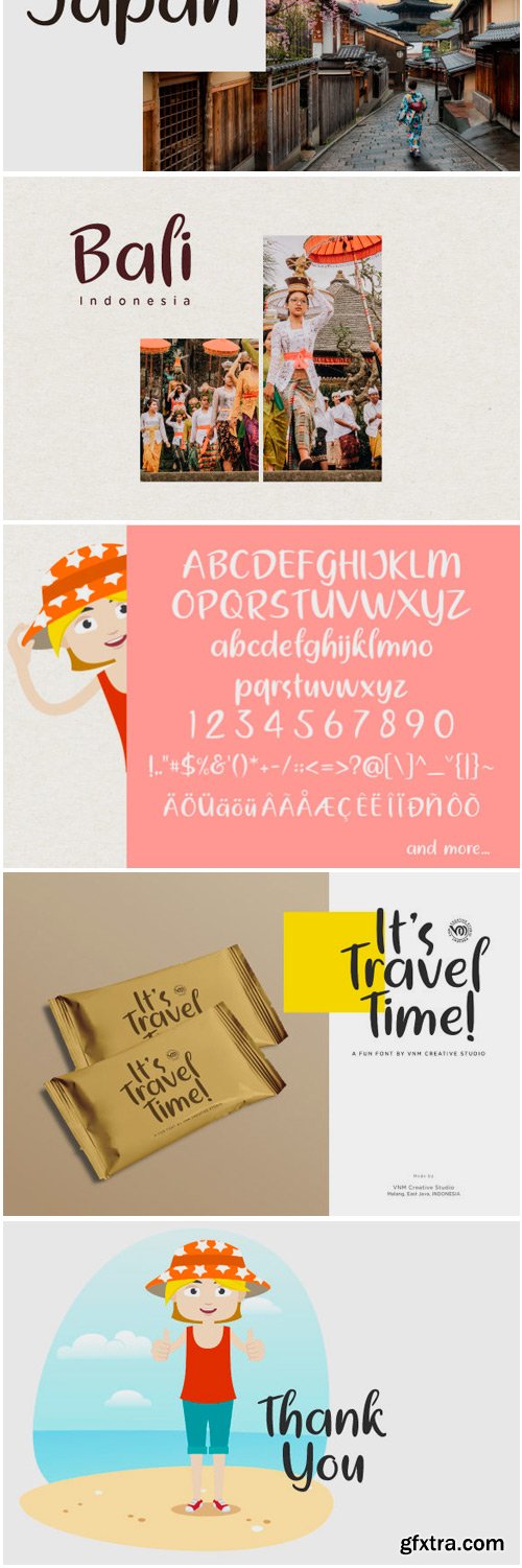 It\'s Travel Time Font