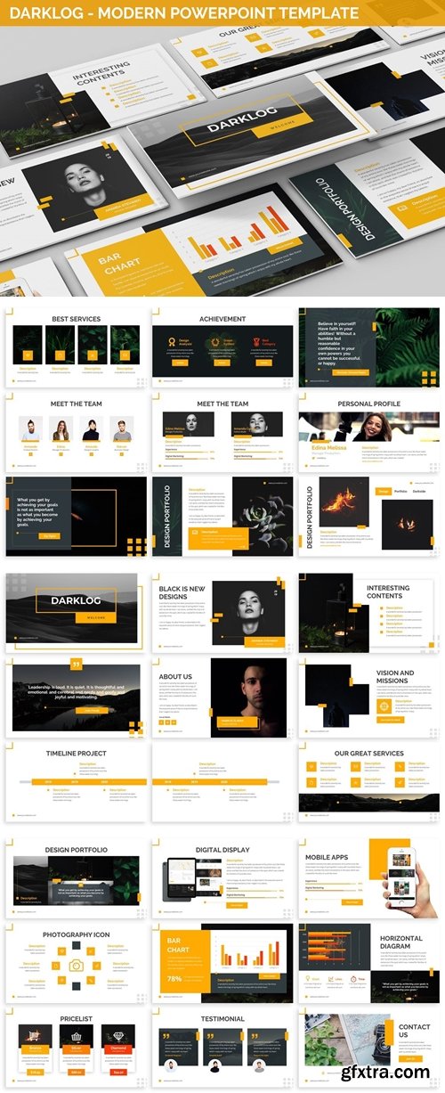 Darklog - Modern Powerpoint Template