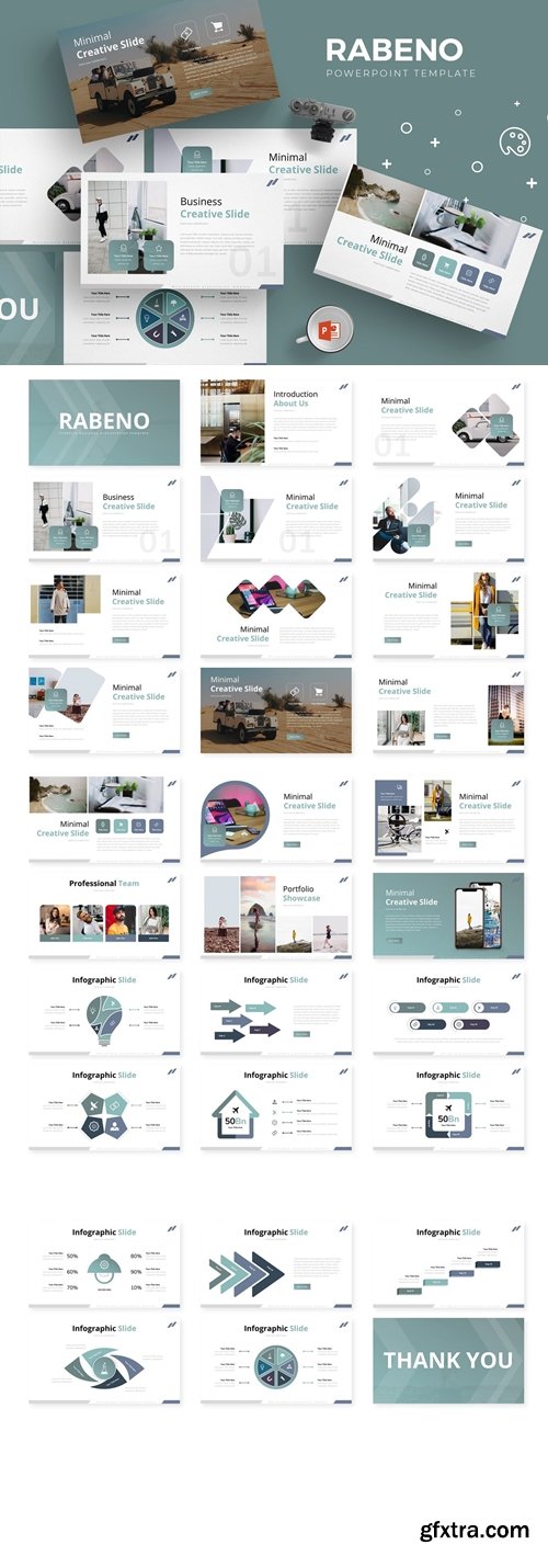 Rabeno Powerpoint, Keynote and Google Slides Templates