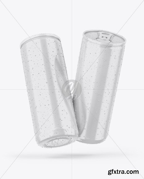 Two Glossy Cans Mockup 46813