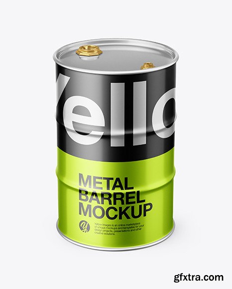 Metallic Barrel Mockup 46803