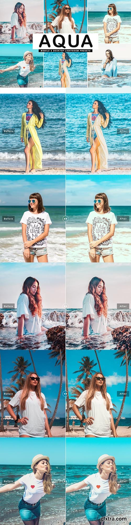 Aqua Mobile & Desktop Lightroom Presets