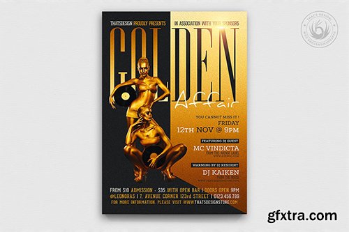 Golden Affair Flyer Template