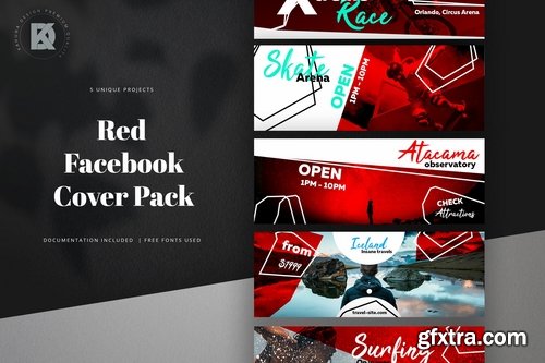 Facebook Red Cover Pack