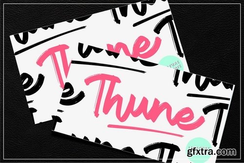 Thune Bold Brush Font