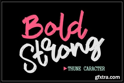 Thune Bold Brush Font