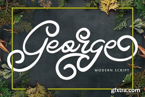 George | Modern Swirl Font