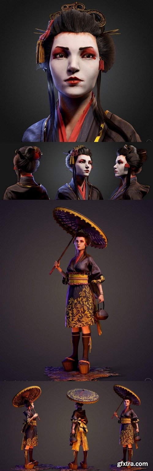 The Geisha 3D Model