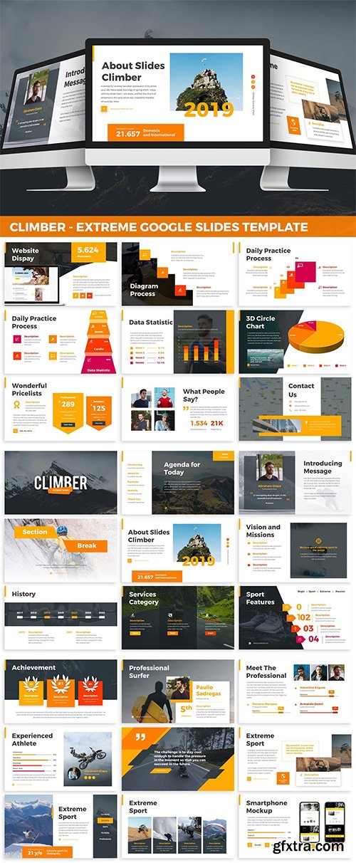 Climber - Extreme Google Slides Template