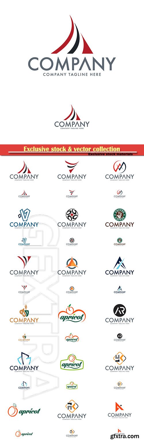 Logo vector template business set # 35