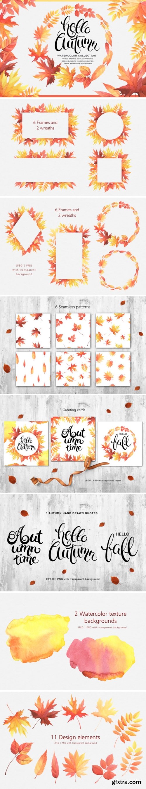 Hello Autumn Watercolor Collection 1666182