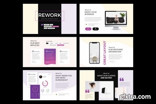 REWORK - Multipurpose Powerpoint and Keynote Templates