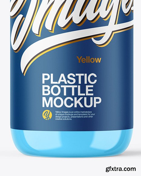 Clear Cosmetic Bottle with Pump Mockup 46827