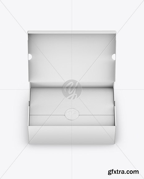 Opened Paper Box Mockup 46843