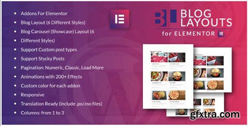 CodeCanyon - Blog Layouts for Elementor WordPress Plugin v1.0 - 24230302