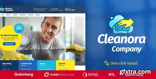 ThemeForest - Cleanora v1.0.3 - Cleaning Services Theme - 21922714