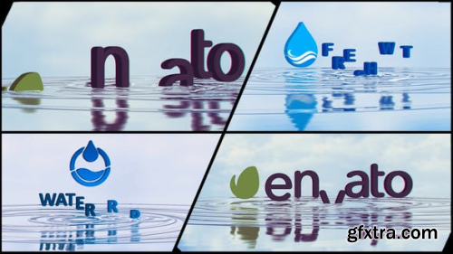 VideoHive Corporate Logo V21 Water Ripples Emerge 22401592