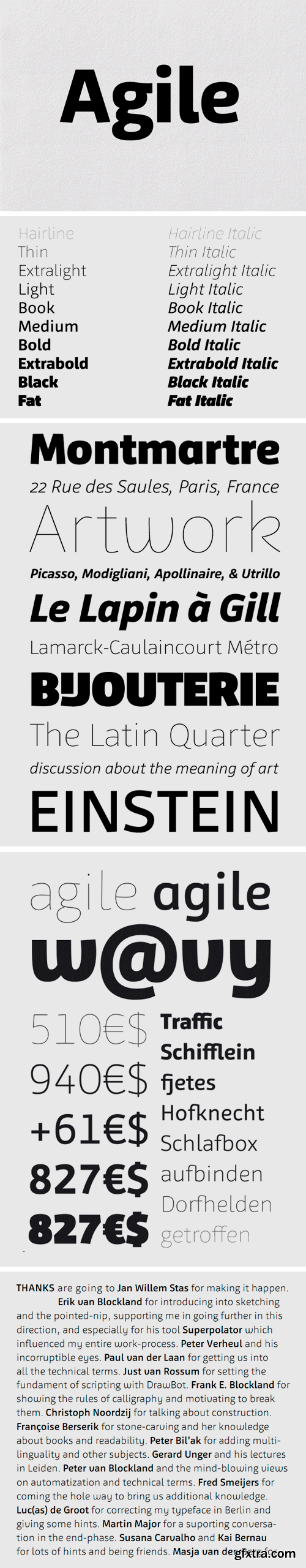 Agile Font Family