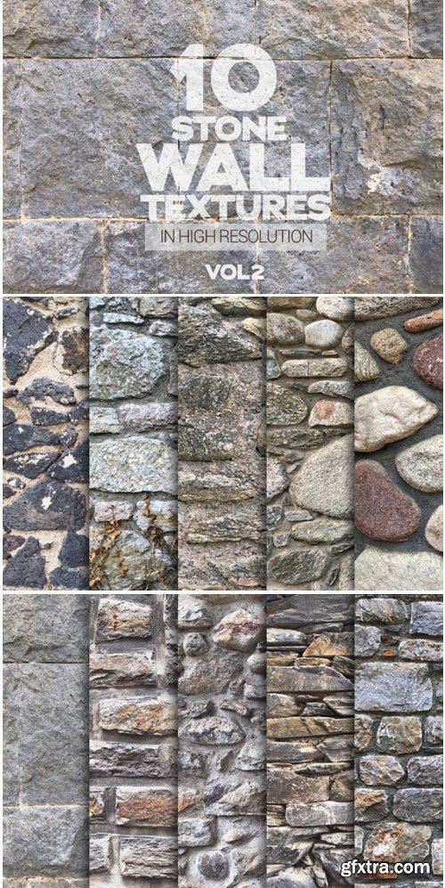 Stone Wall Textures Vol 2 X10 1668438
