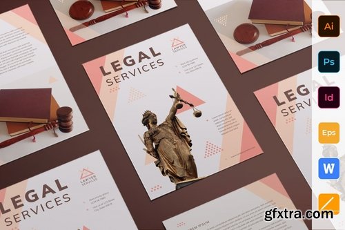 Legal Services Poster Flyer Business Card Brochure Bifold Trifold