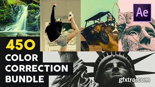 MotionArray – 450 Color Correction Bundle for Premiere Pro & After Effects (Win/Mac)