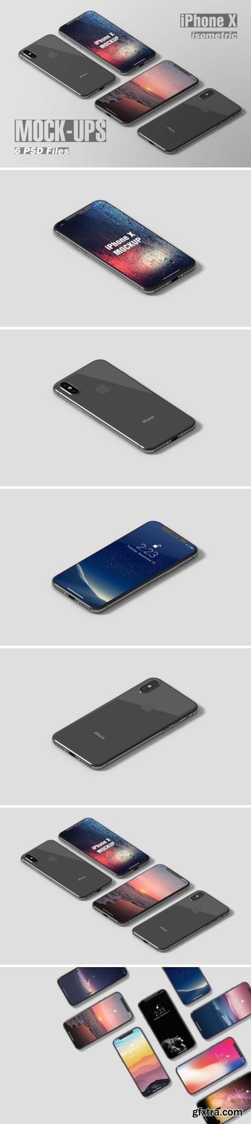 IPhone X Isometric Mockup 875990